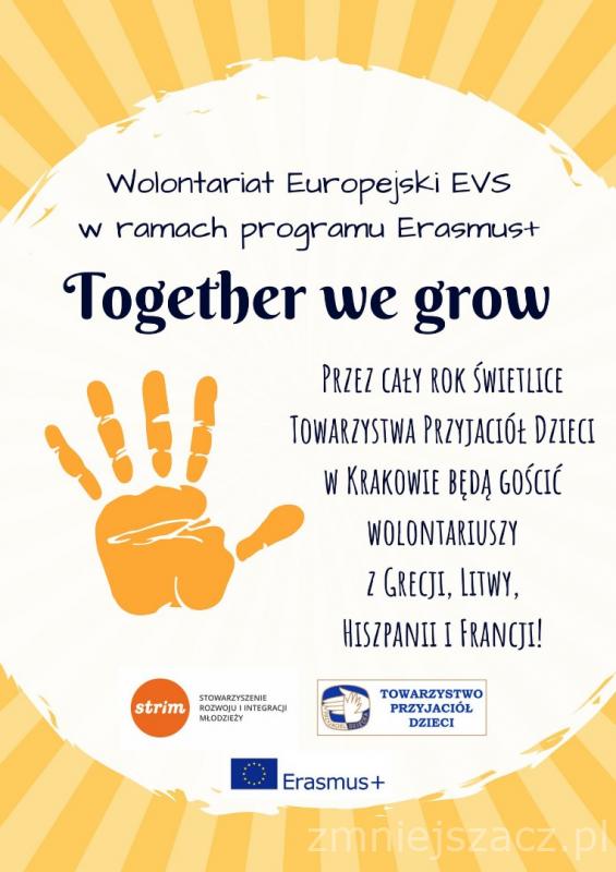 You are currently viewing Wolontariat Europejski EVS Erasmus+ „Together we grow”